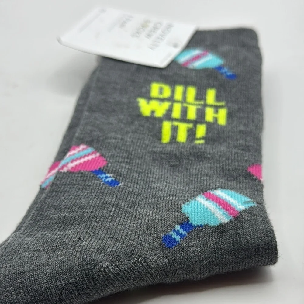 Pickle ball Novelty Socks with Fun 